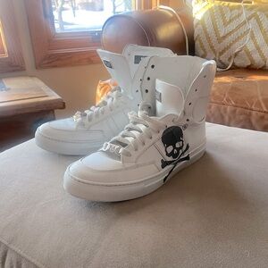 Philipp Plean HI-TOP SNEAKERS NOTORIOUS PYTHON SKULL